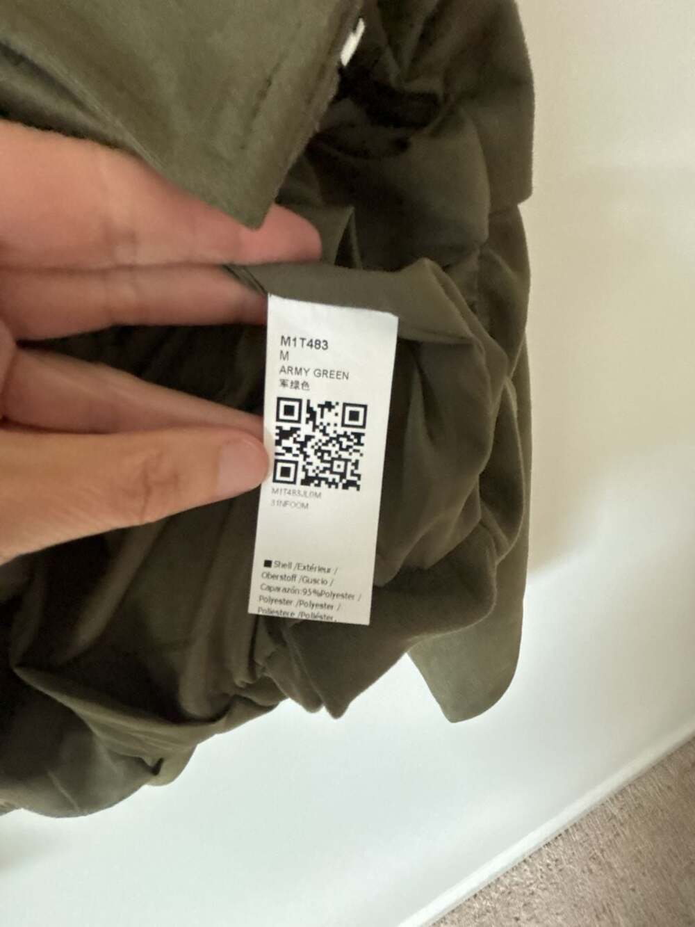 Cicy Bell Army Green Faux Suede Bomber Jacket - Picture 3 of 6